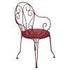 Fauteuil De Jardin Empilable FERMOB Montmartre - Piment -Faites partie du mobilier de jardin. montmartre fauteuil piment 1