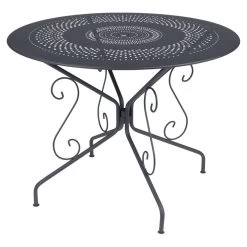 Table De Jardin 4 Personnes FERMOB Montmartre Ø 96 Cm - Carbone