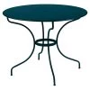 Table De Jardin 5 Personnes FERMOB Opéra + Ø 96 Cm - Bleu Acapulco