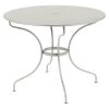Table De Jardin 5 Personnes FERMOB Opéra + Ø 96 Cm - Gris Argile -Faites partie du mobilier de jardin. opera table d96 gris argile 1