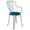 Fauteuil De Jardin Empilable FERMOB Opéra + - Bleu Acapulco -Faites partie du mobilier de jardin. opera bridge bleu acapulco 1