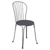 Chaise De Jardin Empilable FERMOB Opéra + - Carbone -Faites partie du mobilier de jardin. opera chaise carbone 1