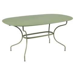 Table De Jardin Ovale 6 Personnes FERMOB Opéra + 160 X 90 Cm - Cactus