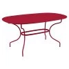 Table De Jardin Ovale 6 Personnes FERMOB Opéra + 160 X 90 Cm - Piment -Faites partie du mobilier de jardin. opera premium 160x90 piment 1