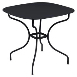Table De Jardin 4 Personnes FERMOB Opéra + 82 X 82 Cm - Carbone