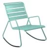 Rocking Chair FERMOB Monceau - Lagune -Faites partie du mobilier de jardin. rocking chair monceau fermob bleu lagune 1