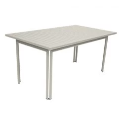 Table De Jardin 6 Personnes FERMOB Costa 160 X 80 Cm - Gris Argile