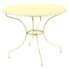 Table De Jardin 5 Personnes FERMOB Opéra + Ø 96 Cm - Citron Givré