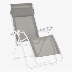 Toile De Rechange + Têtière LAFUMA Pour Fauteuil Relax Futura-Terre -Faites partie du mobilier de jardin. toile de rechange tetiere lafuma pour fauteuil relax futura terre 2